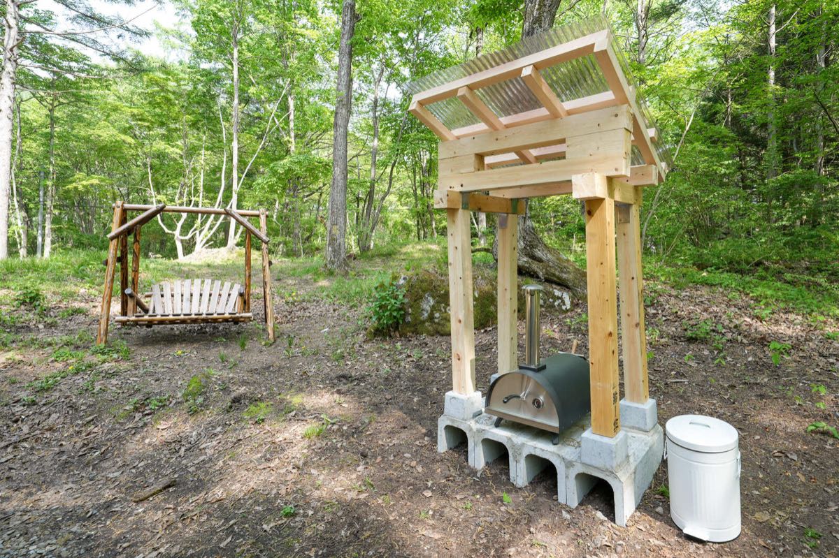ガチンコBBQロッジ北軽井沢のピザ窯