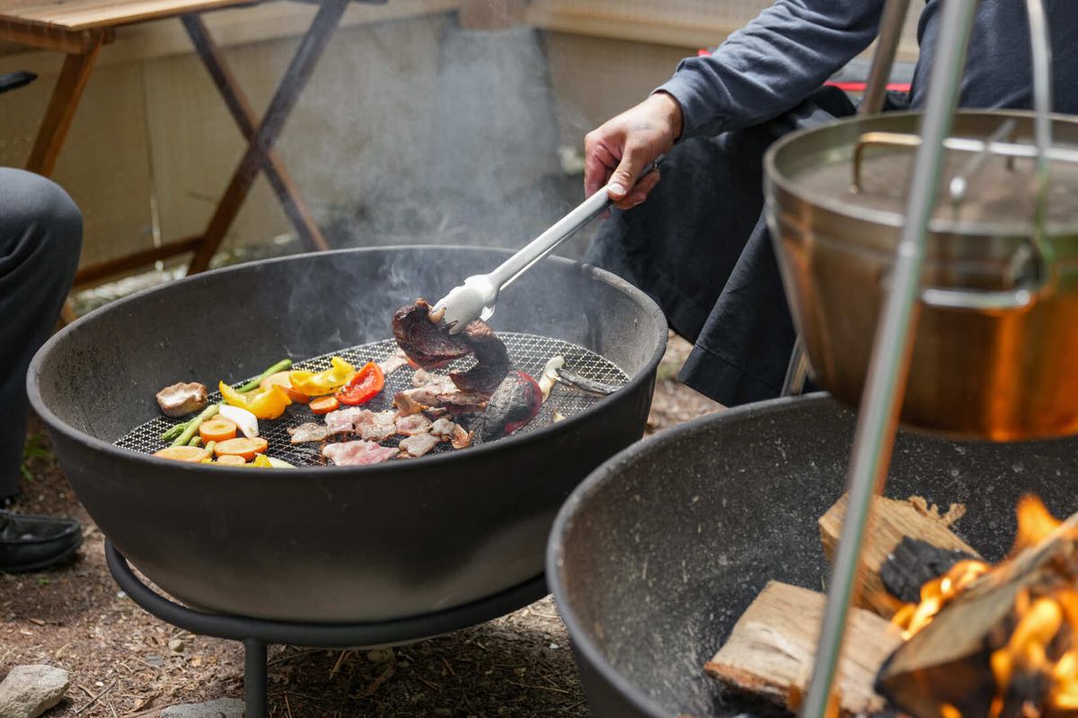 アウトドアアドベンチャー北軽井沢のBBQスペース